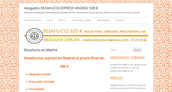 Desktop Screenshot of desahucioenmadrid.com