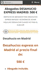 Mobile Screenshot of desahucioenmadrid.com