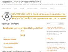 Tablet Screenshot of desahucioenmadrid.com